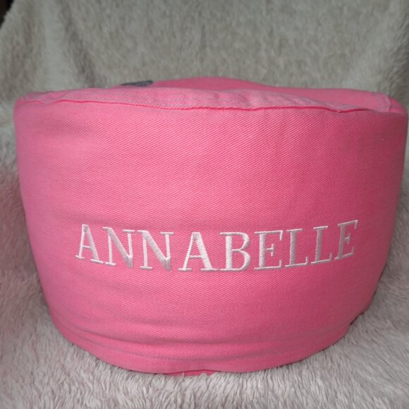 14" Diameter Pink Bean Bag Personalized with Annabelle - Picture 2 of 6